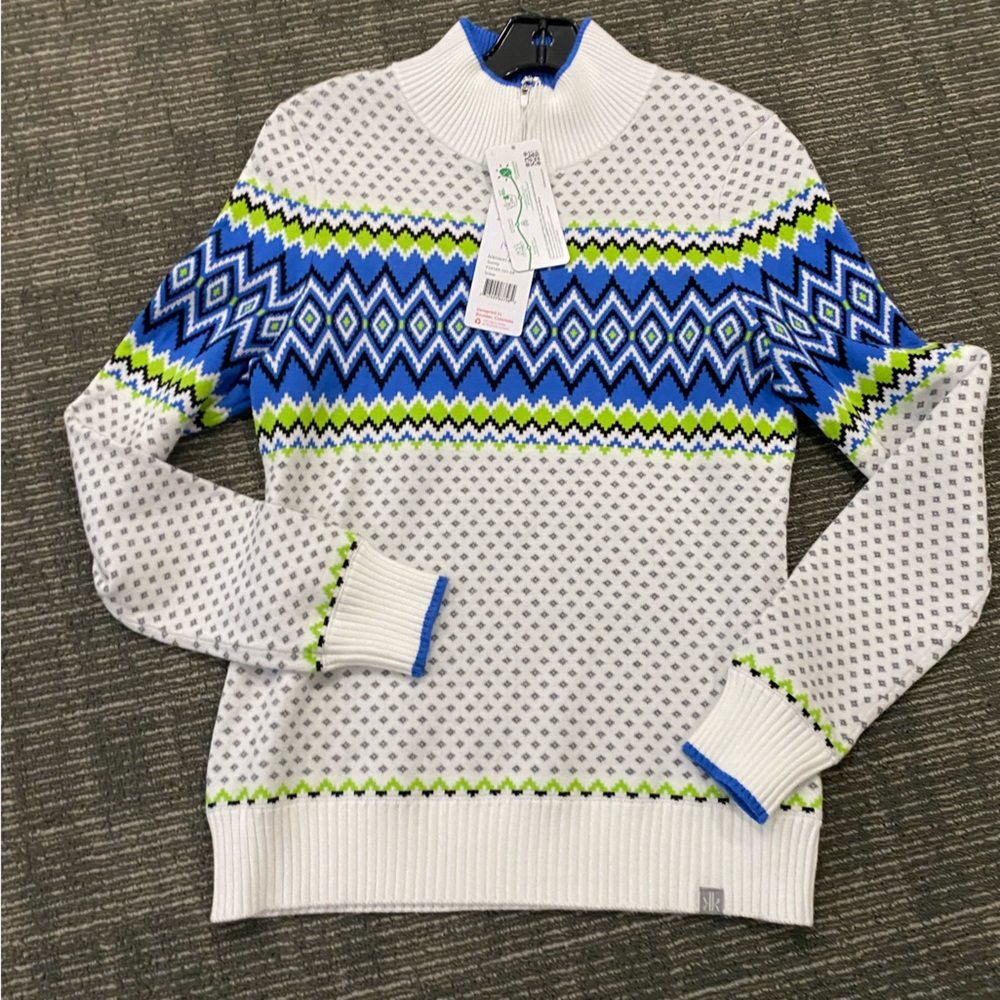 NWT 1/4 Zip Sunny slope sweater